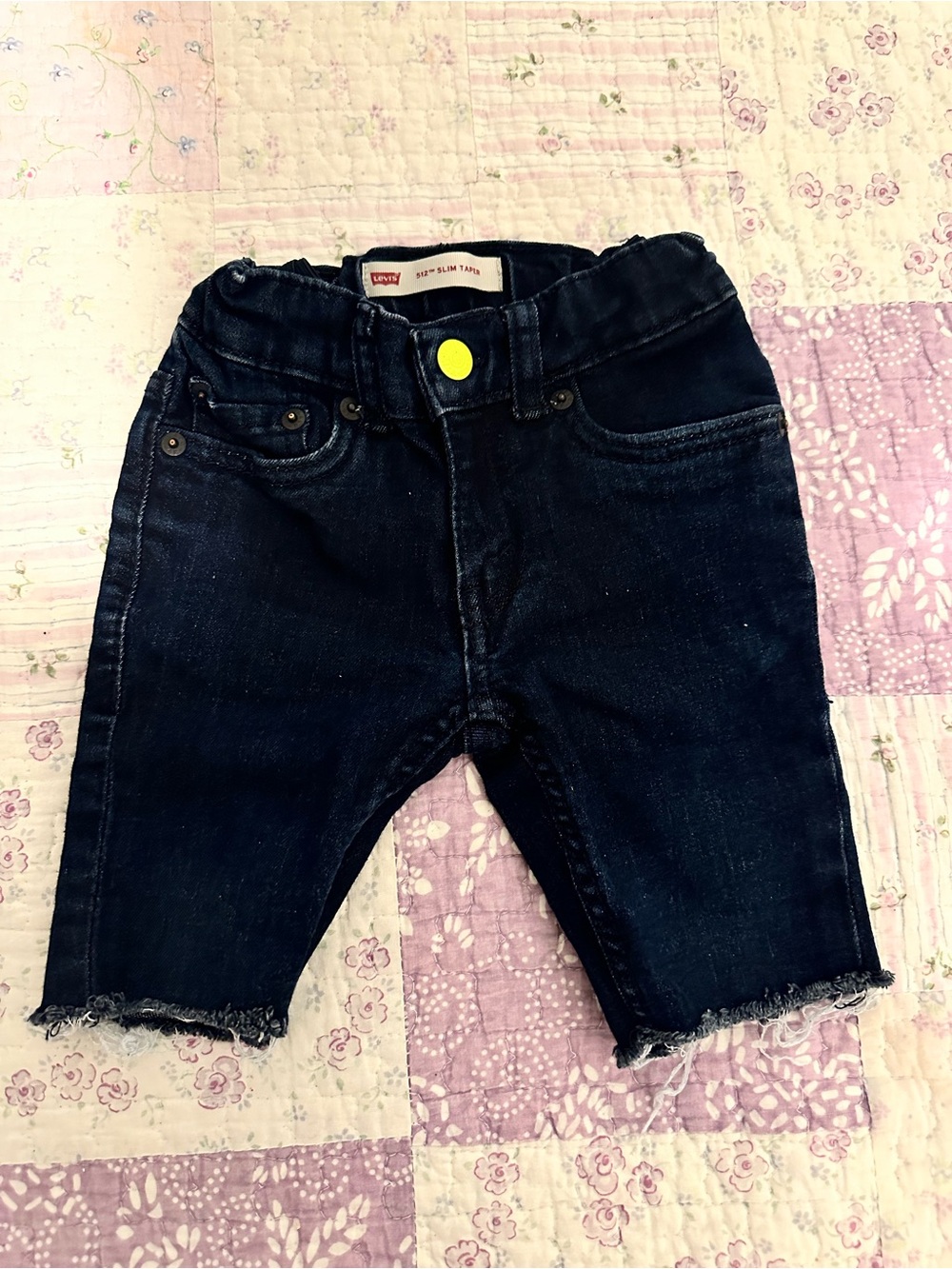 Levi's boys Dark Blue Denim Shorts